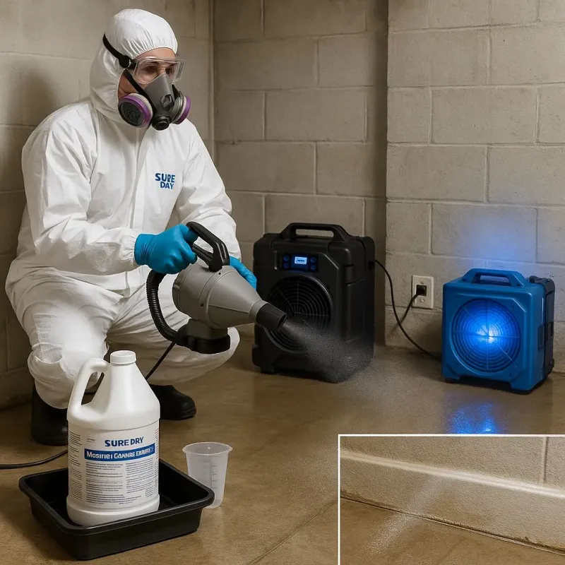 Sanitization and Odor Removal process in Spring, TX